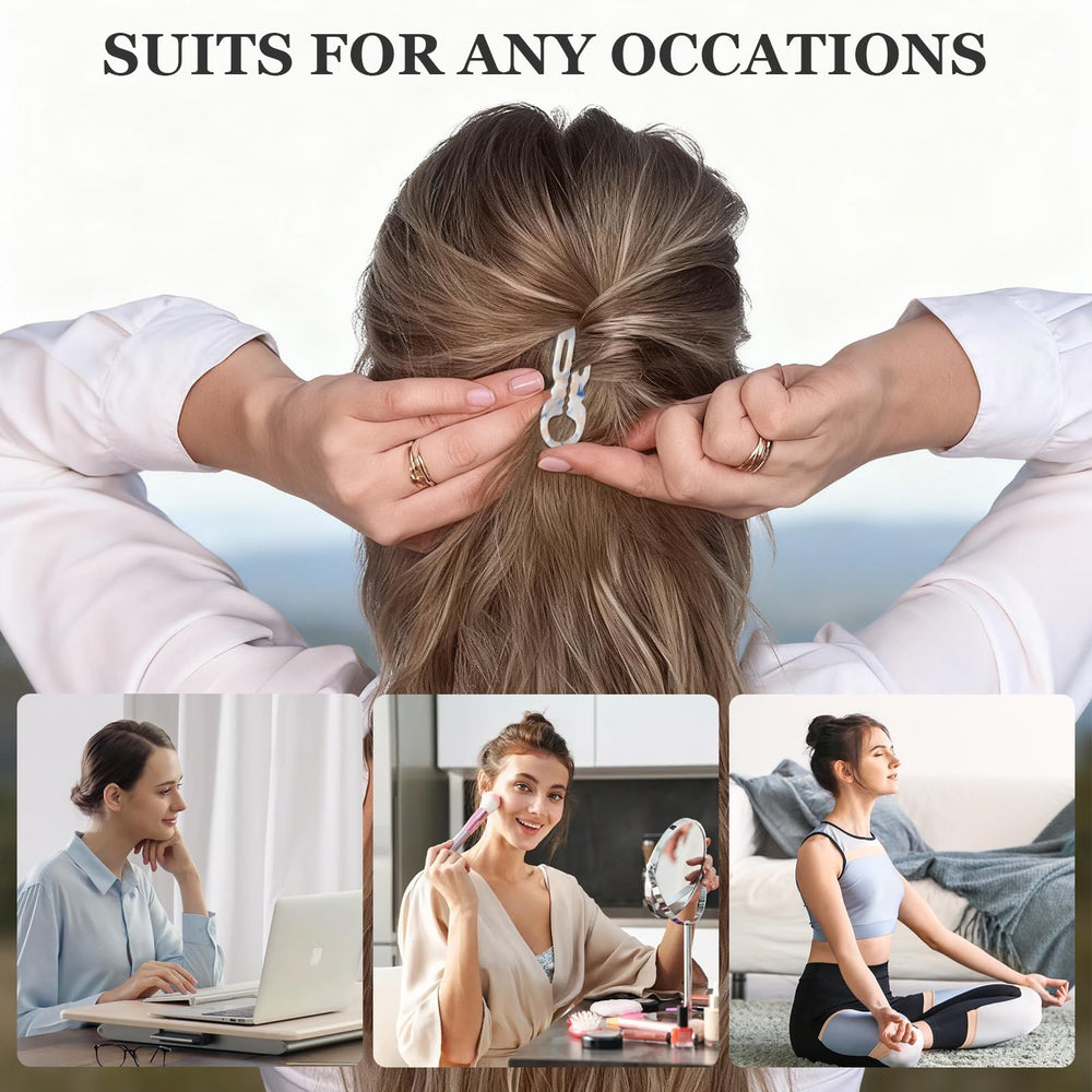 Sunolga anti-slip hair pin with double-notch design for secure all-day wear.