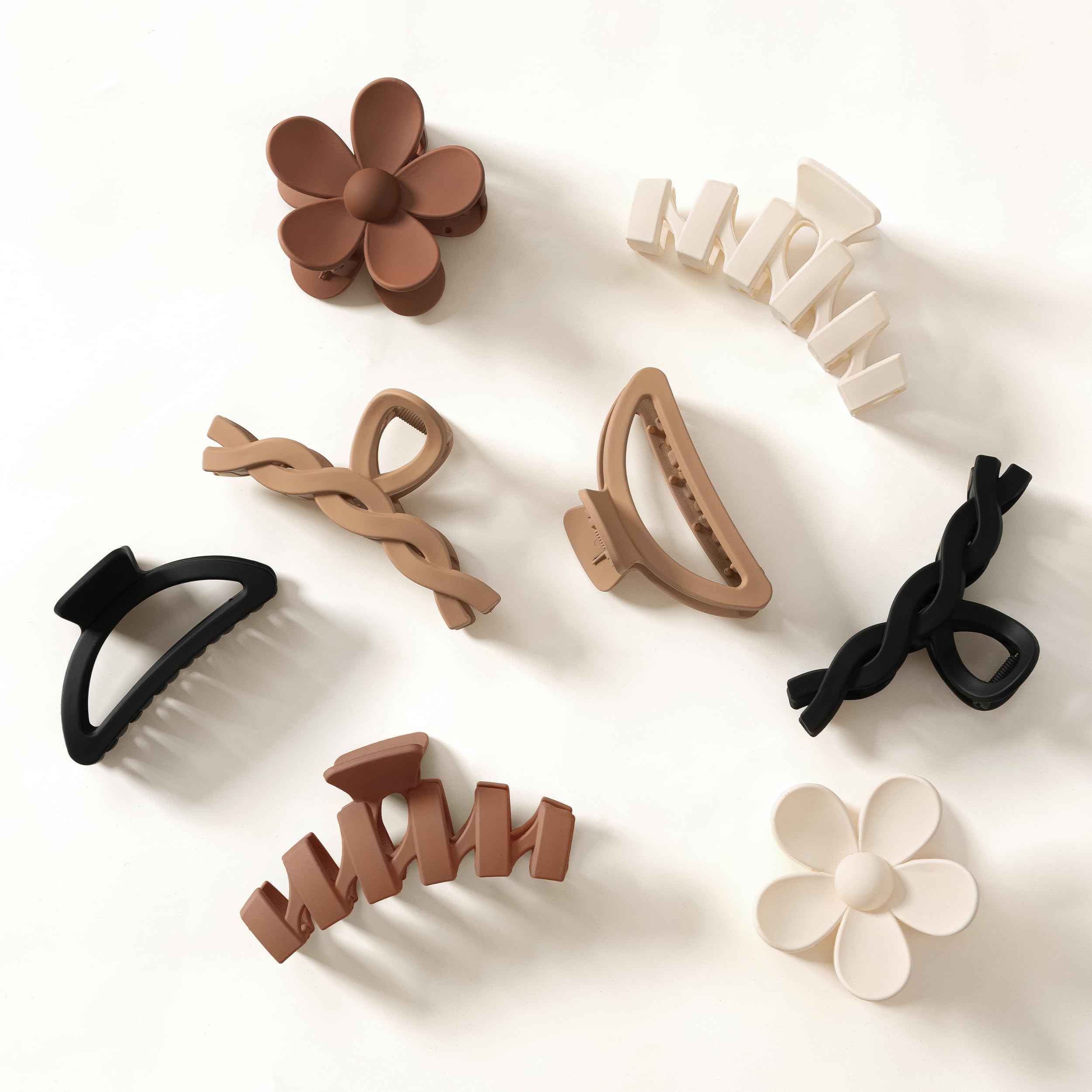 Sunolga ganchos para cabello 8 piezas para peinados rápidos y seguros.
