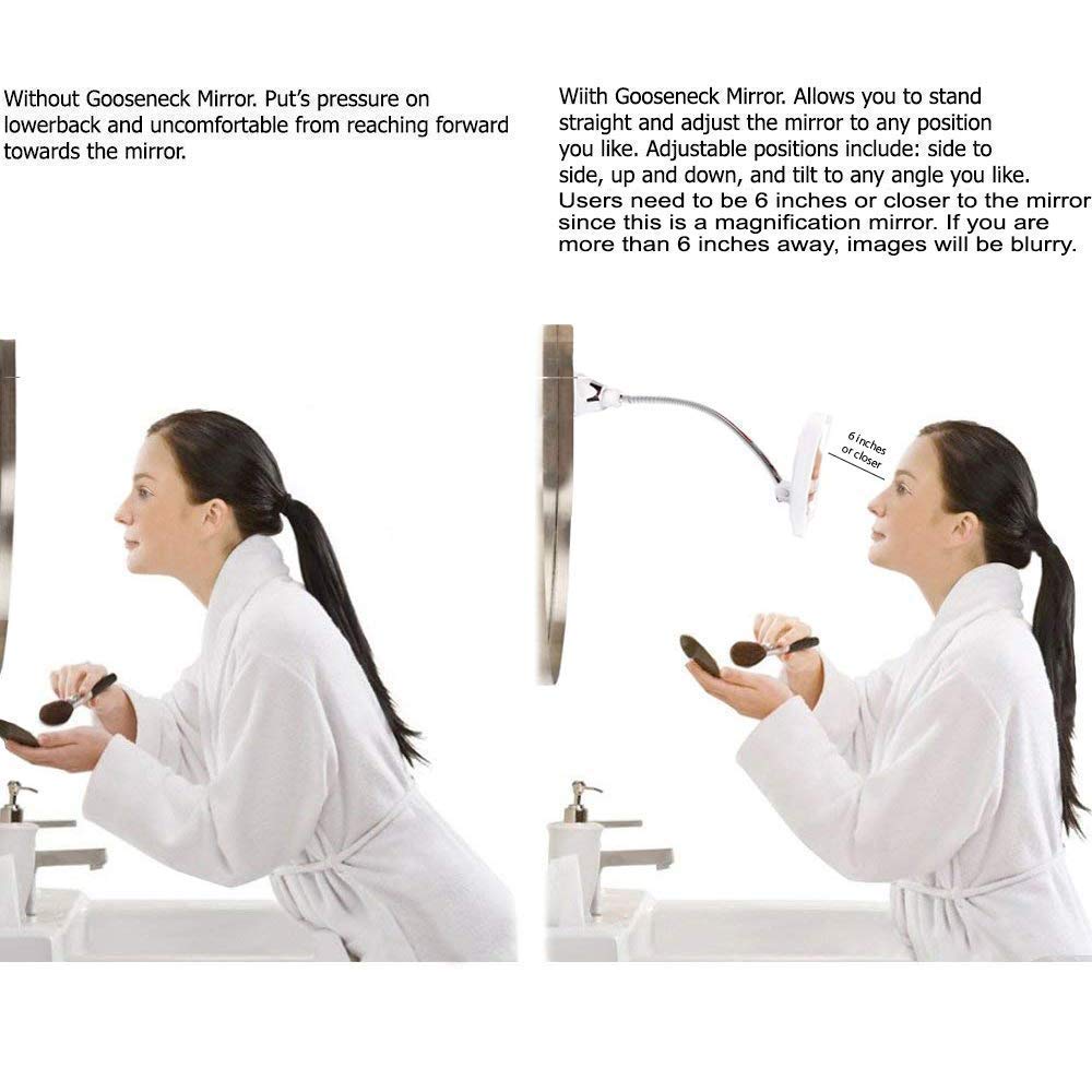 SunplusTrade portable cordless mirror offers wireless use during travel.