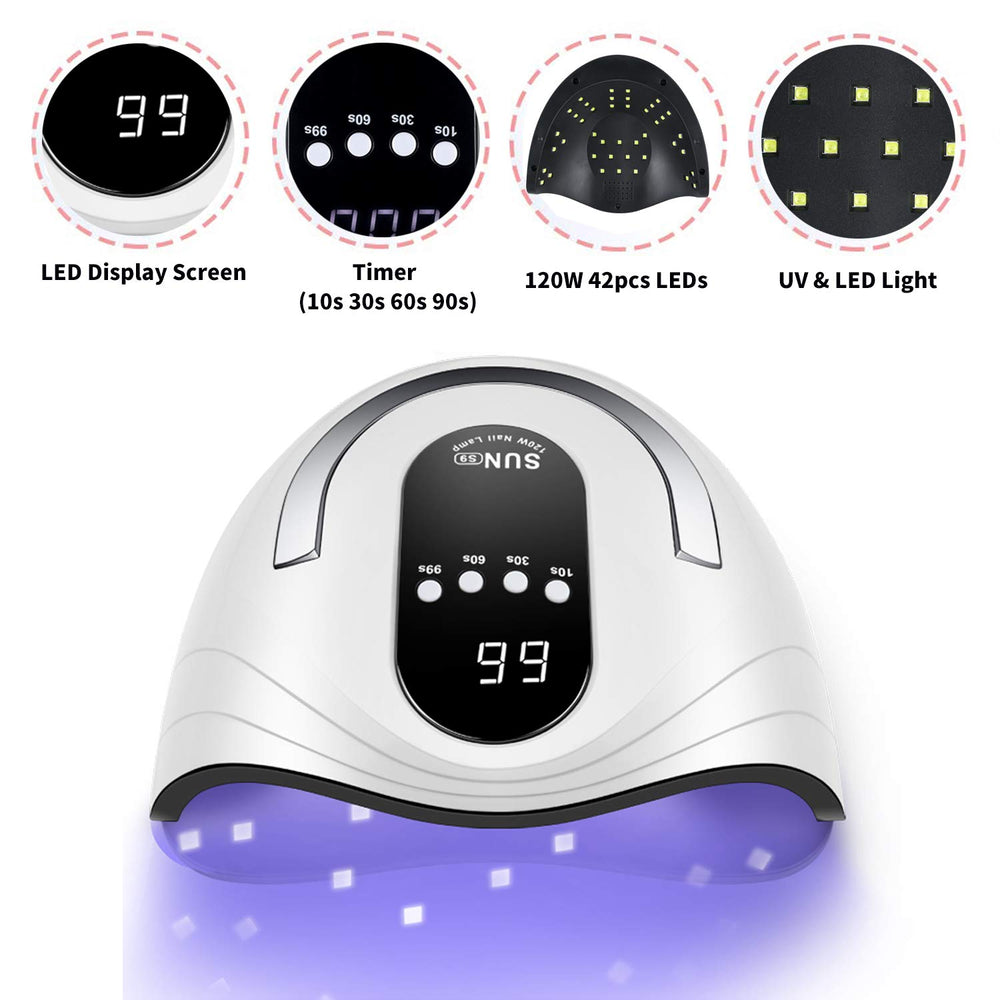 Sunrich UV Gel Nail Lamp portable handle enables easy transport