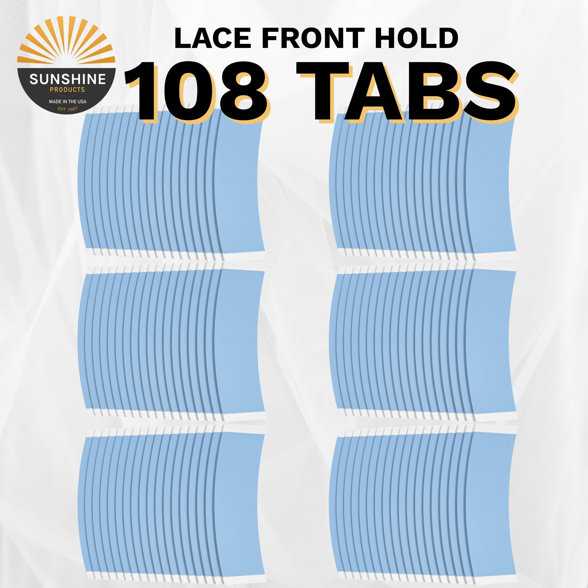 Sunshine Tape Premium Blue Liner Lace Front Tape for secure lace systems.