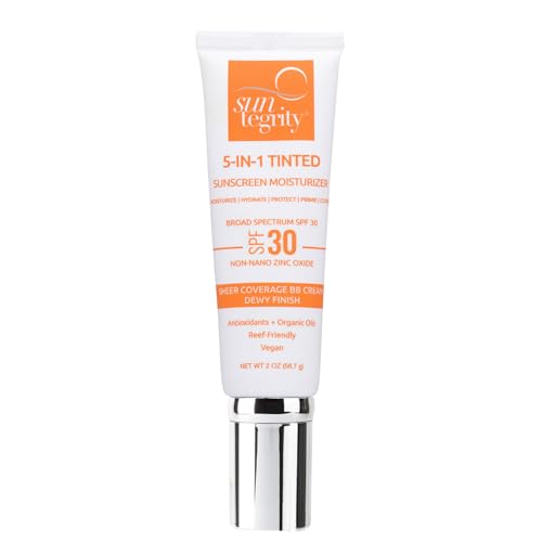 Suntegrity tinted 5 in 1 swirls on smoothly for light coverage