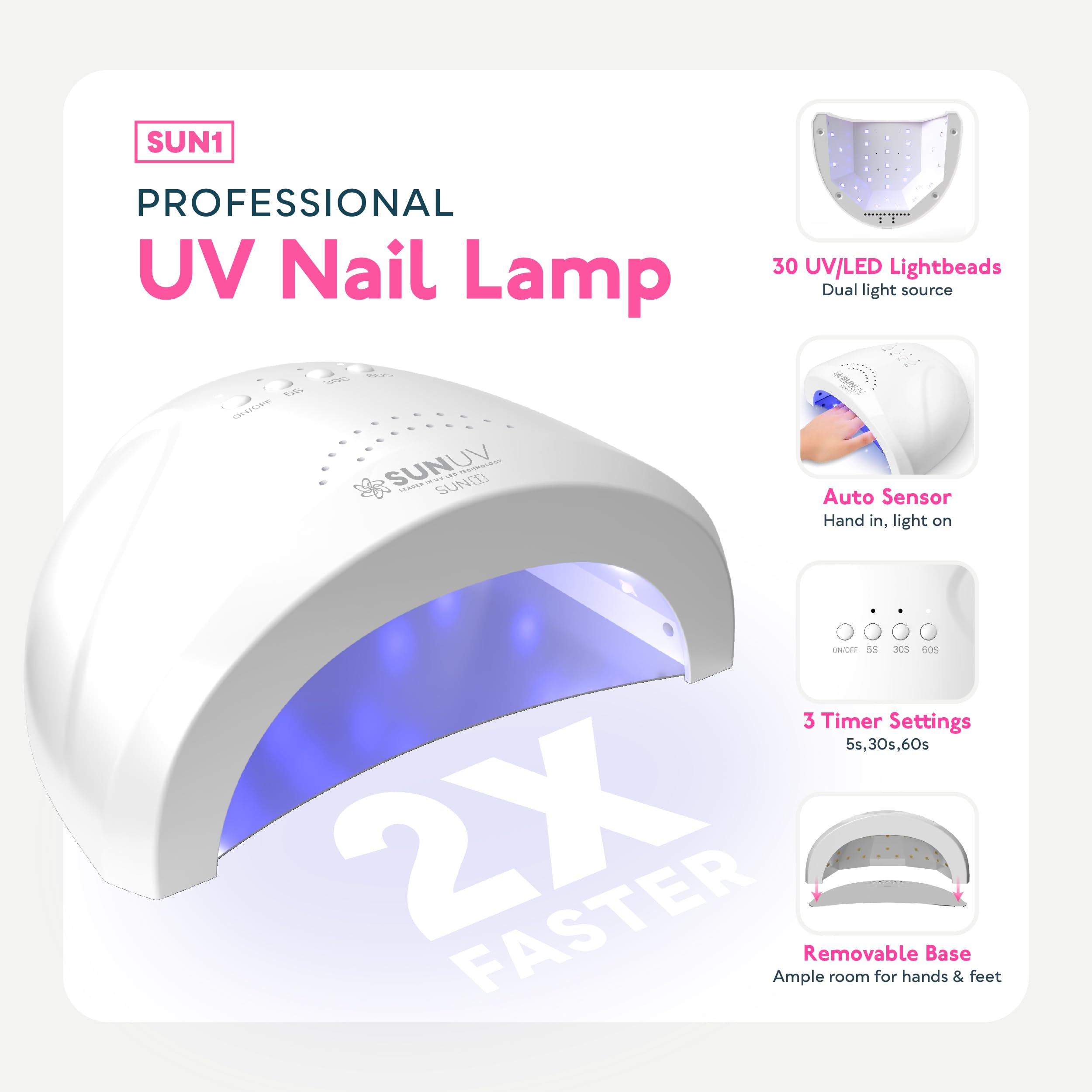 SUNUV base coat bottle closeup emphasizes durable base layer