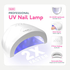 SUNUV base coat bottle closeup emphasizes durable base layer