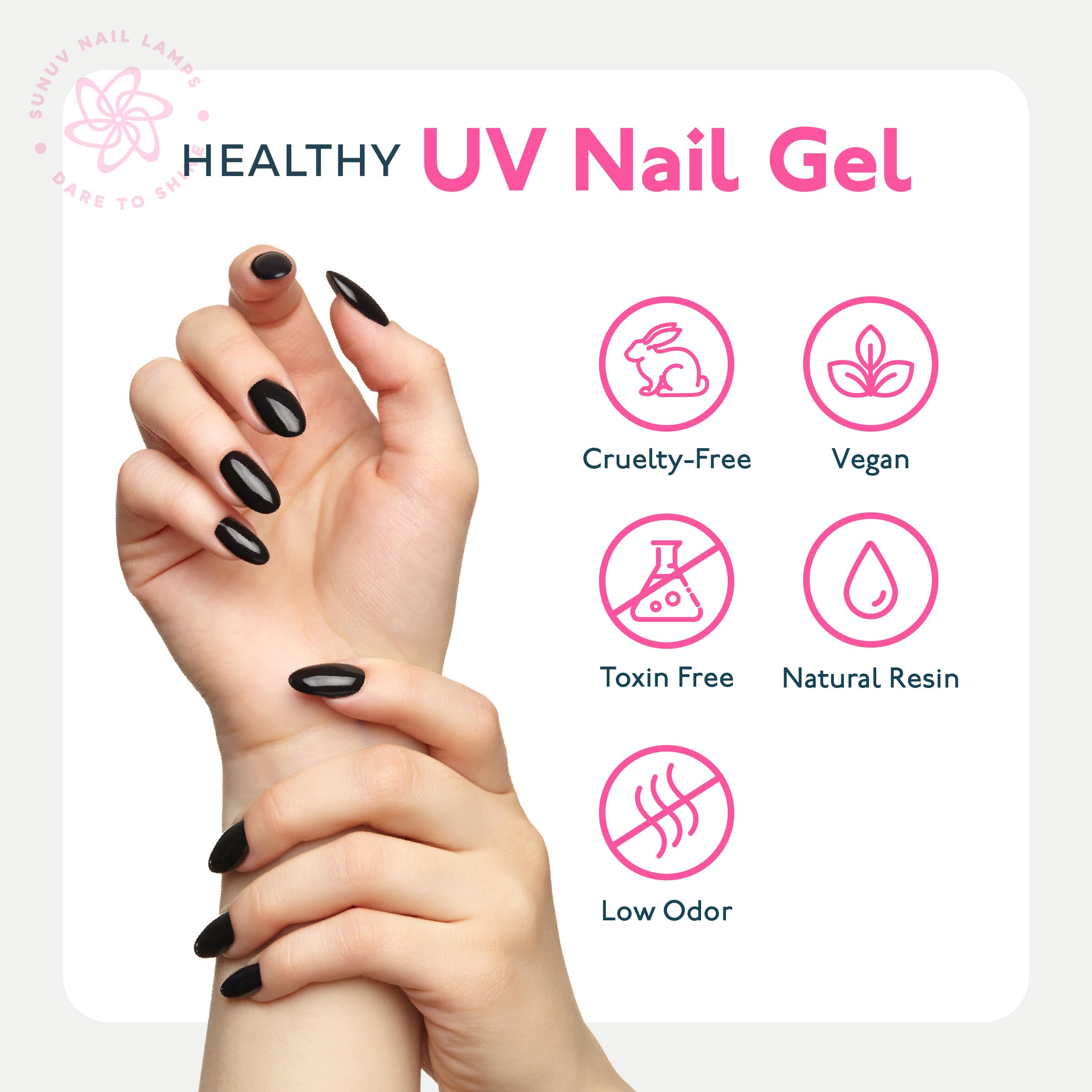 Sunuv lampara-uv-encendida: endurece el gel para mayor durabilidad.