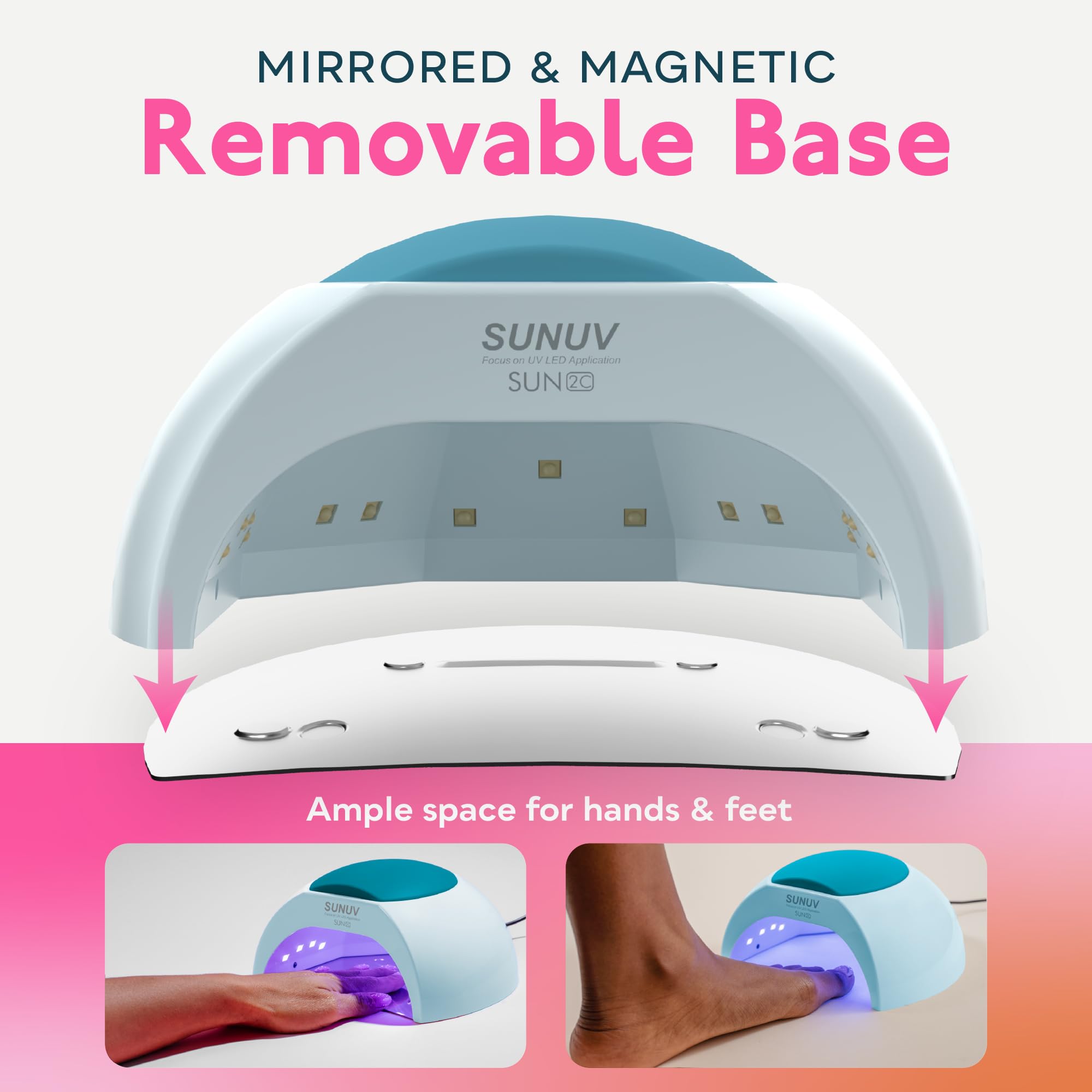 SUNUV SUN2C professional-like at-home gel curing lamp