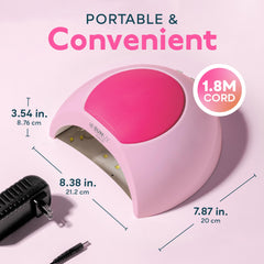 SUNUV SUN2C Pink 33-bead LED array highlights even curing