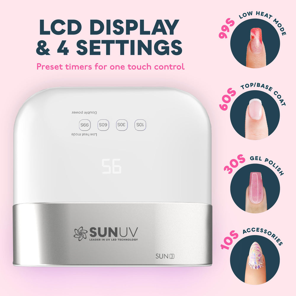 SUNUV Sun3 wide curing area ideal for five nails at once