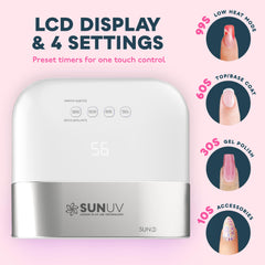 SUNUV Sun3 wide curing area ideal for five nails at once