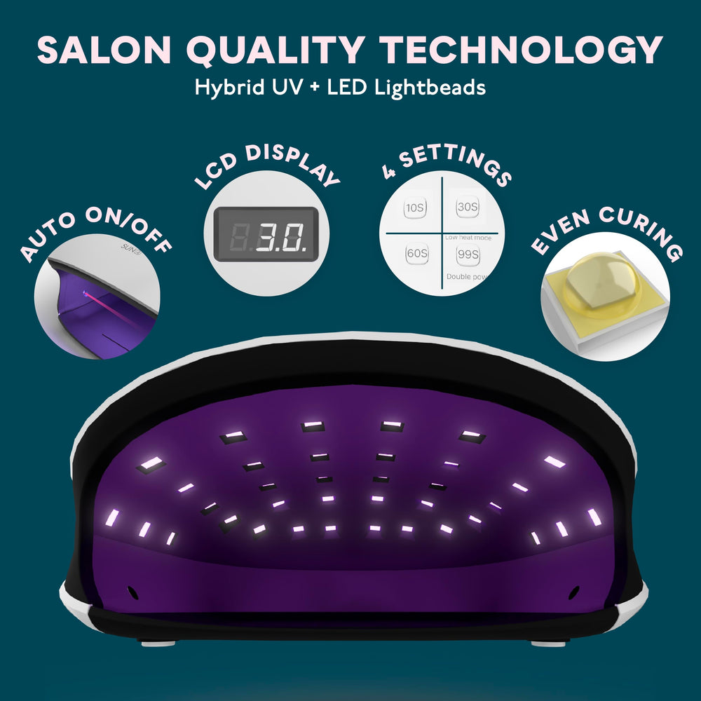 SUNUV SUN4 open lid reveals easy access for quick polish applications.