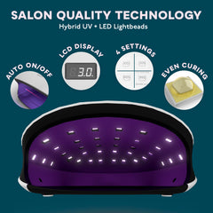 SUNUV SUN4 open lid reveals easy access for quick polish applications.