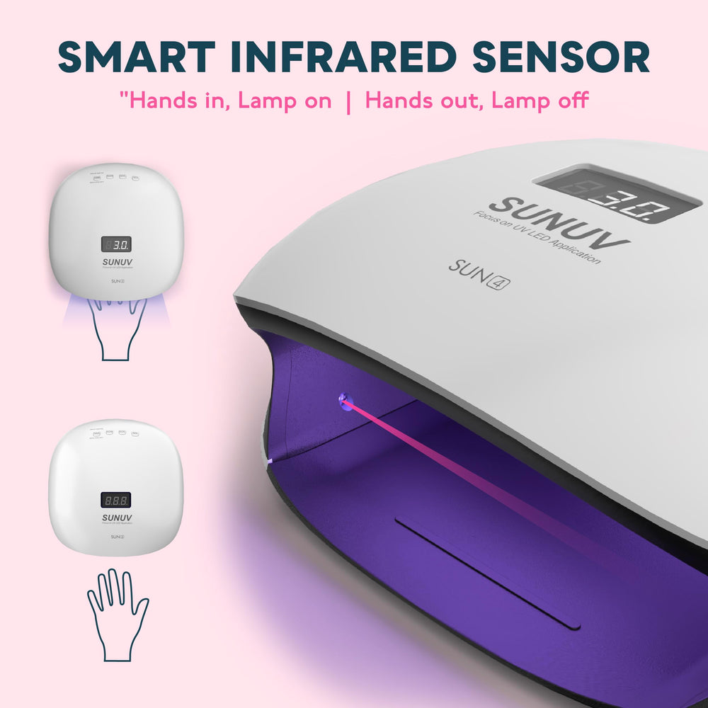 SUNUV SUN4 safety friendly light reducing eye strain during sessions.