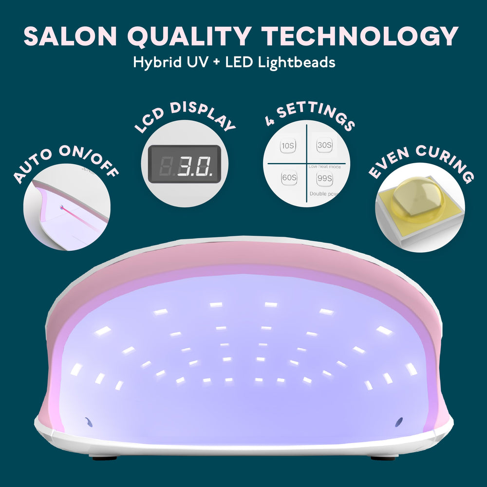 SUNUV SUN4S Pink LCD display visible for precise at-home timing