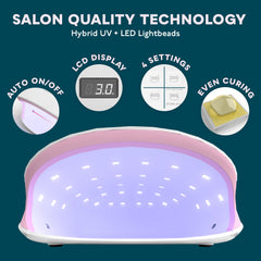 SUNUV SUN4S Pink LCD display visible for precise at-home timing