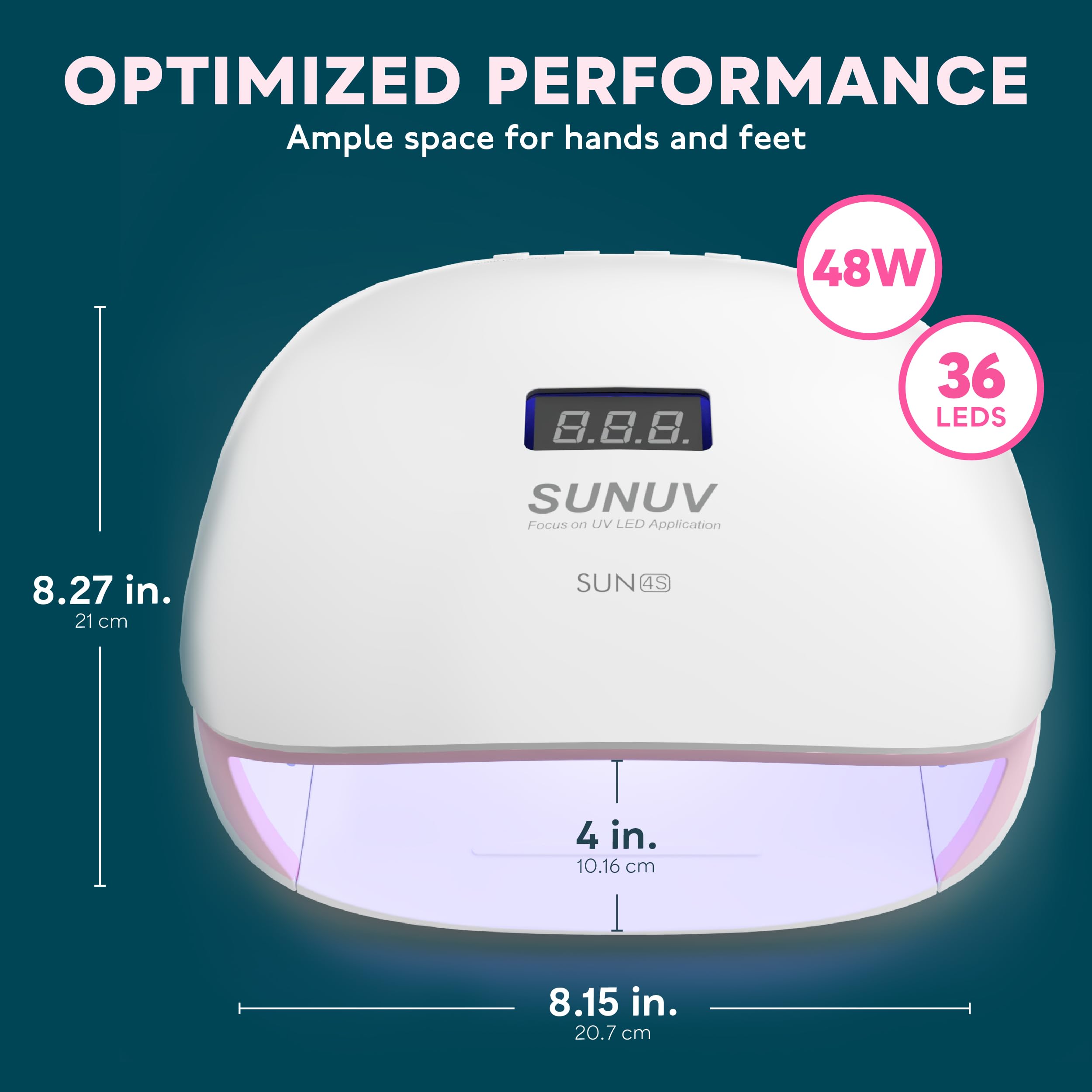 SUNUV SUN4S Pink sleek, compact design fits small spaces