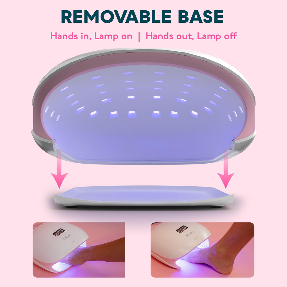 SUNUV SUN4S Pink high-quality UV-LED bulbs provide steady illumination