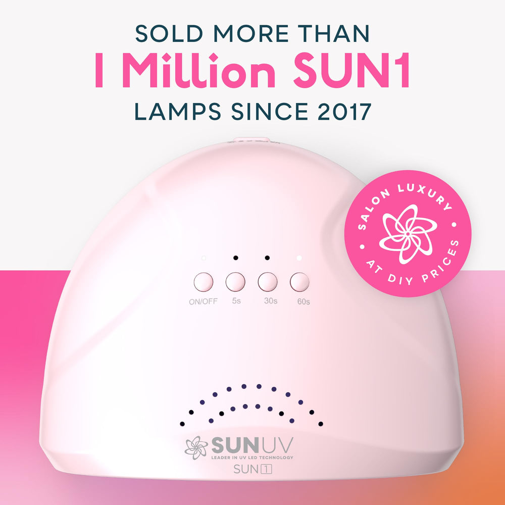 SUNUV SUNone Pink interior glow for even gel manicure results.