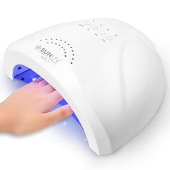 SUNUV UV LED nail lamp front view, compact salon-grade design for fast curing