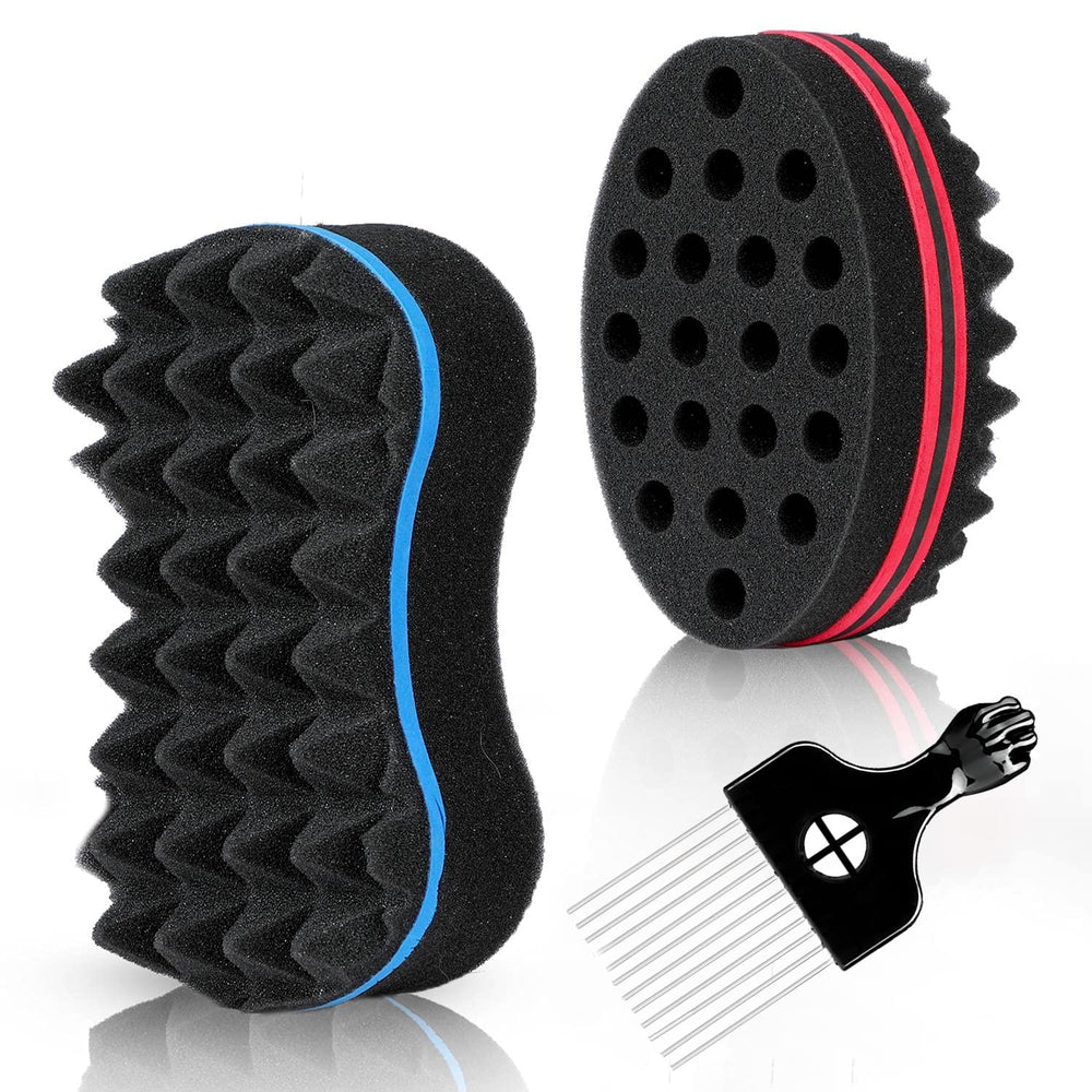 Supaze curl brush front view showing dual‑sided design for versatile styling.