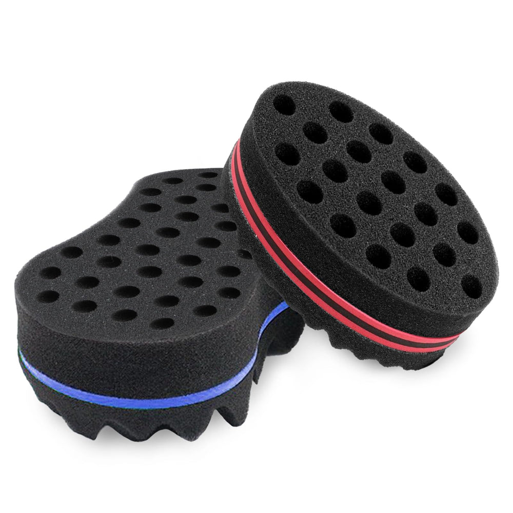 Supaze hair sponge twist comb blue for defined curls with comfort