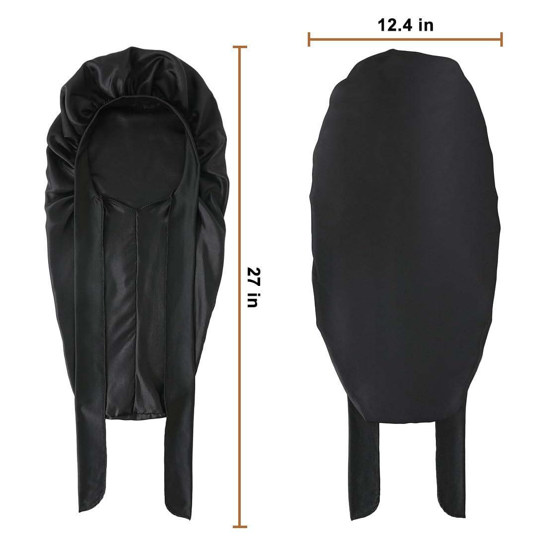 Supaze satin bonnet shown for spa or workout use to protect hair