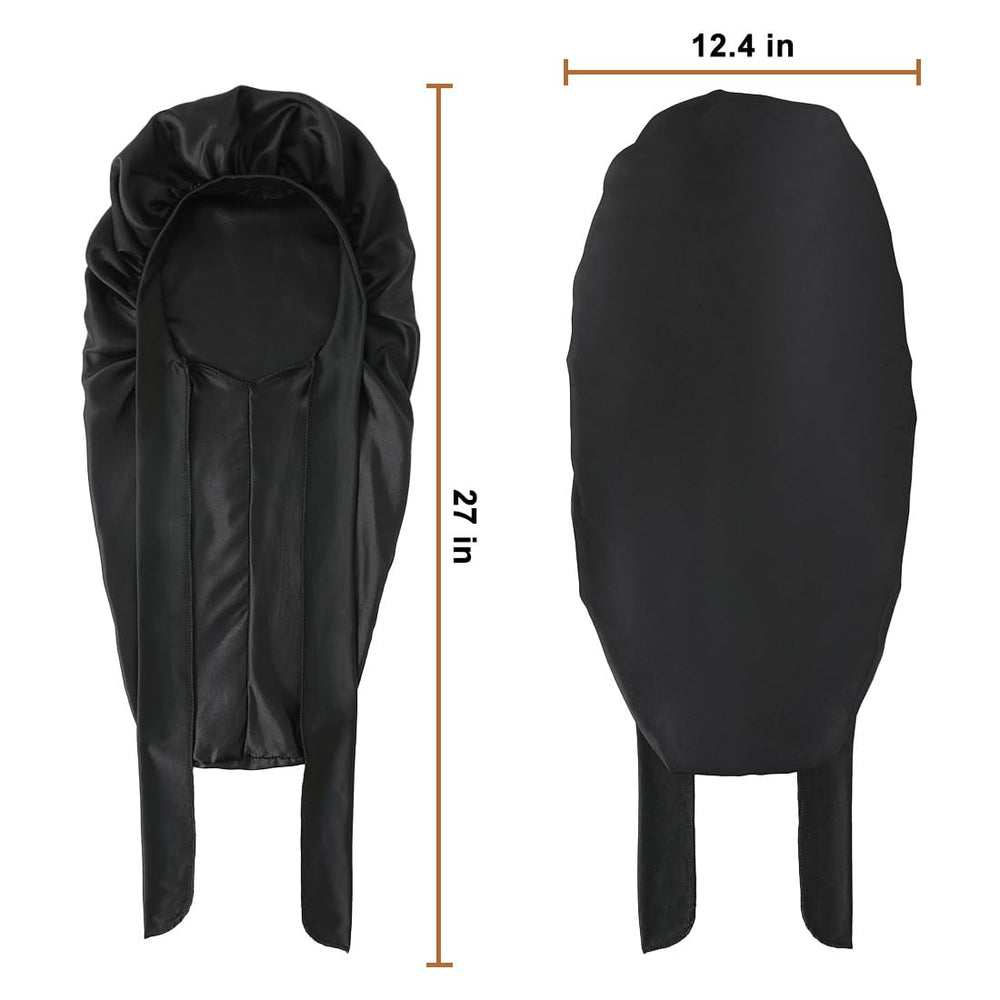Supaze satin bonnet shown for spa or workout use to protect hair