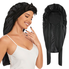 Supaze long satin bonnet 27-inch for long hair protection and moisture retention