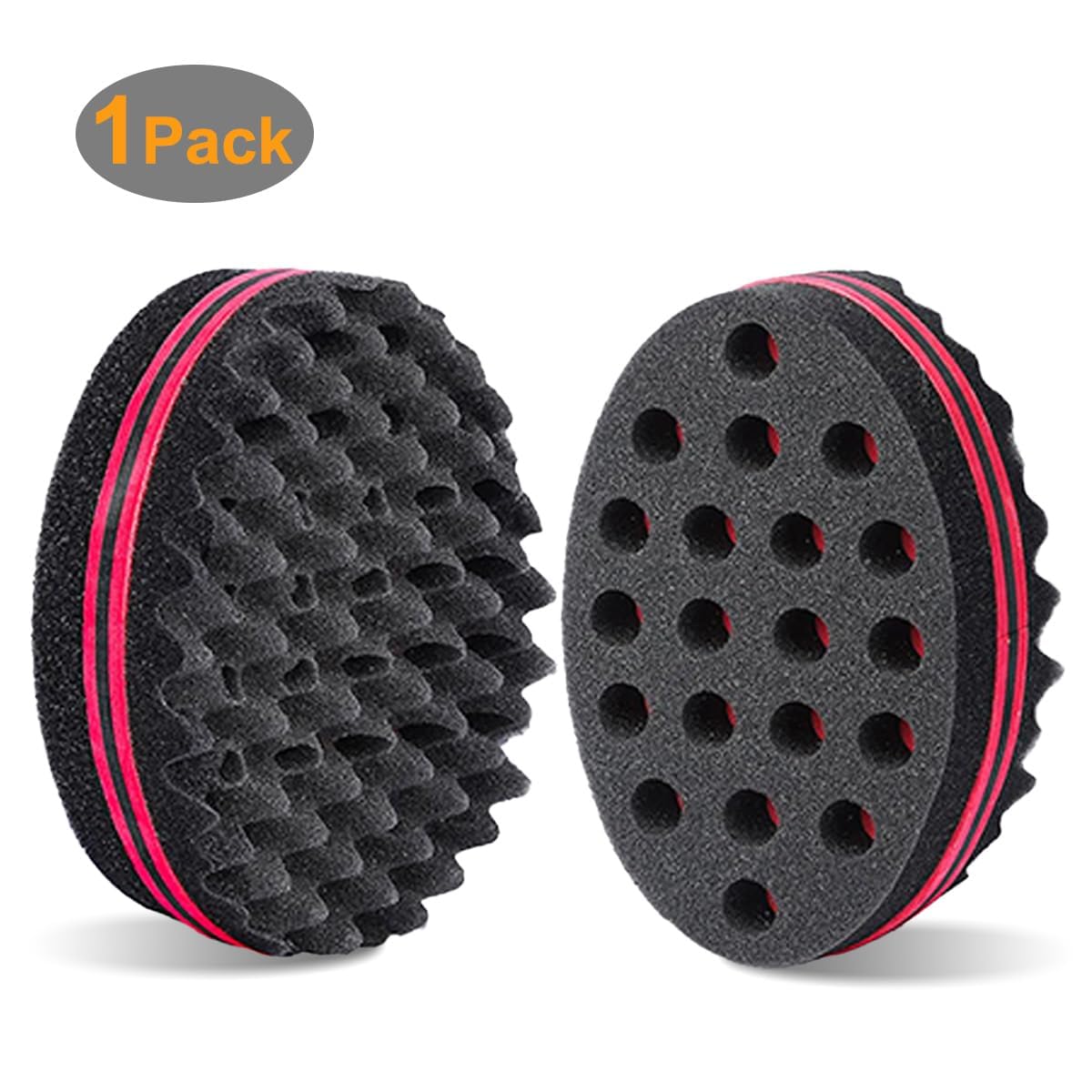 Supaze Magic Twist Sponge large-hole side creates looser textures and airy curls