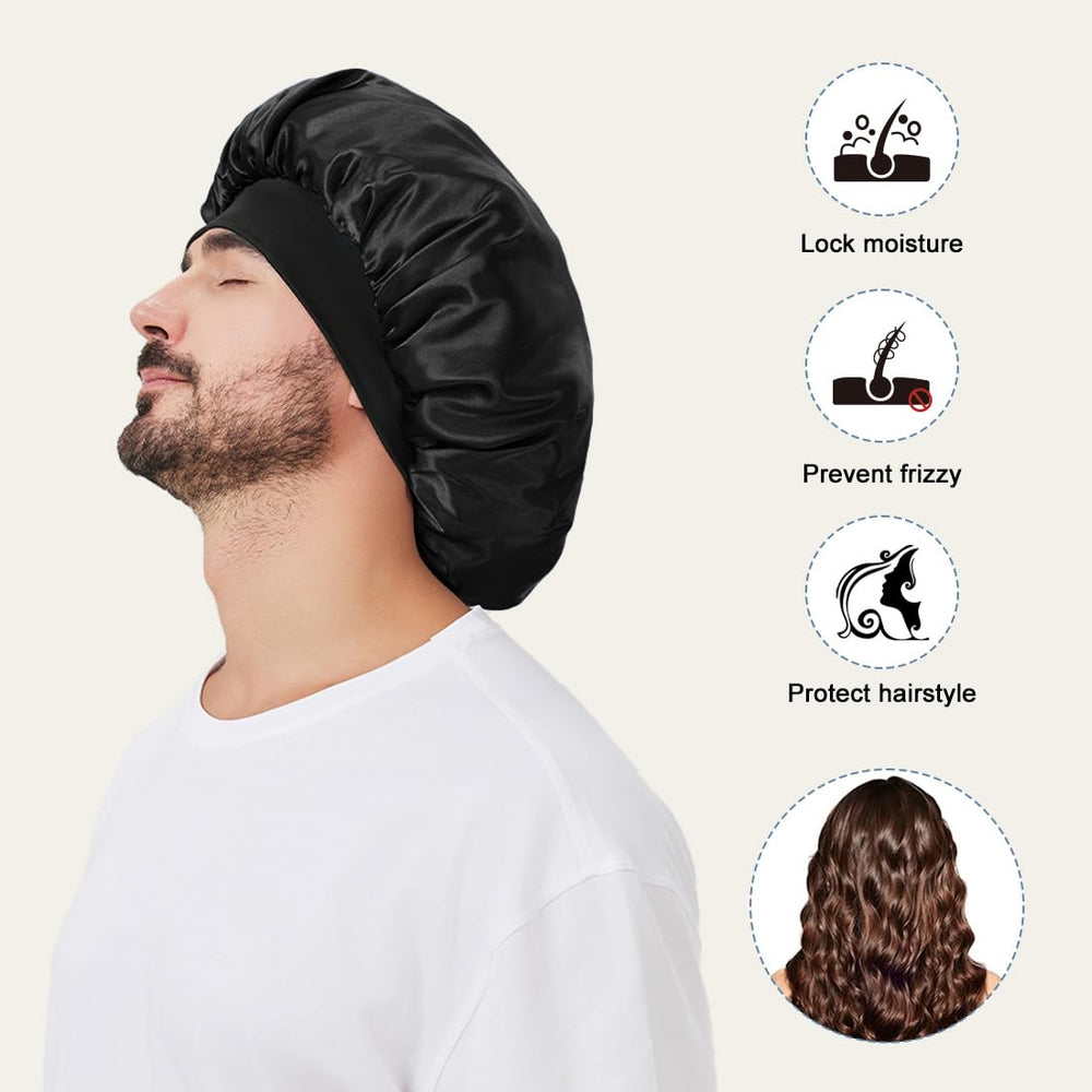Supaze bonnet for braids and curls keeps styles intact overnight.