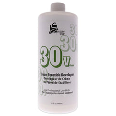 Super Star Stabilized Cream Peroxide Developer bottle ready for non-drip, even color application.
