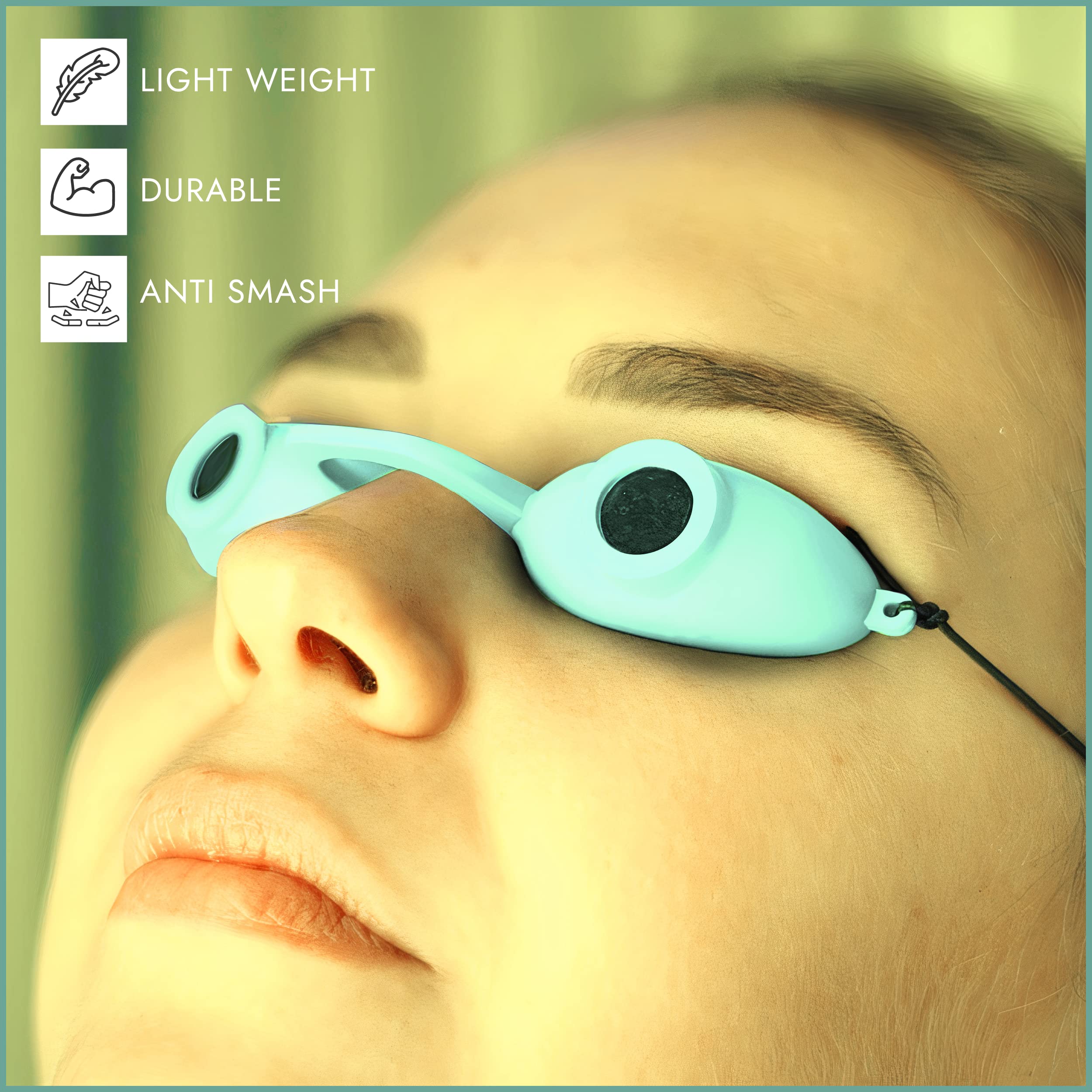 Super Sunnies EVO Flex Teal case keeps goggles safe and scratch-free.