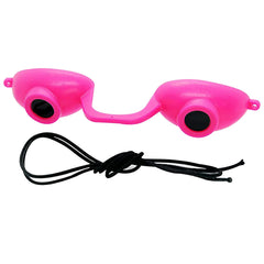 Super Sunnies Evo flexible UV eye protection goggles for tanning beds, comfortable all-day wear.