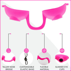 Super Sunnies Evo red light therapy glasses protecting eyes during sessions.