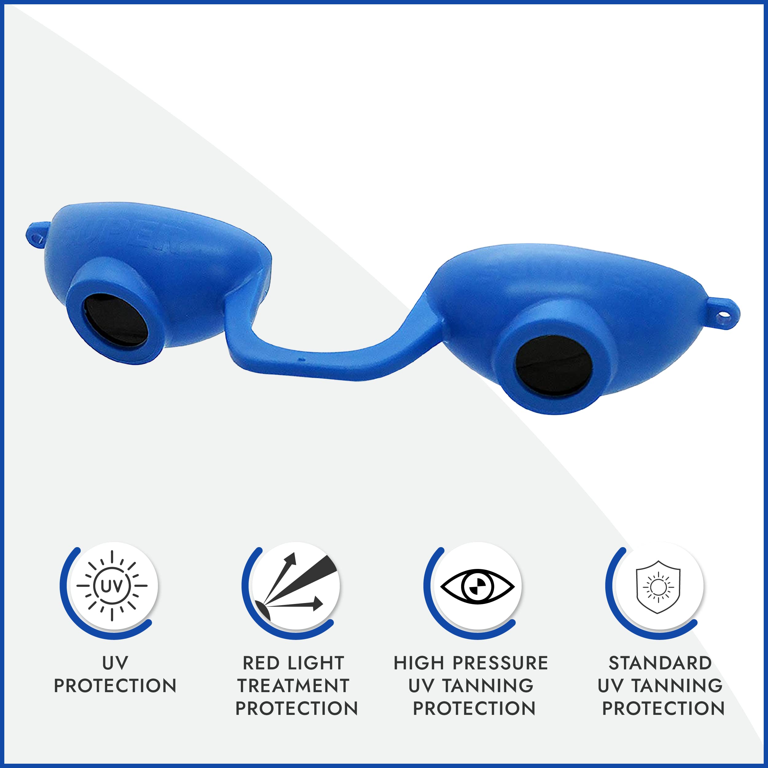 Super Sunnies Evo salon goggles for tanning beds deliver a secure fit in busy booths.