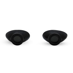 Super Sunnies strapless eyeshields angled for secure UV protection.