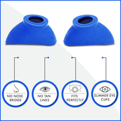 Super Sunnies strapless design eyeshields ideal for tanning booth use