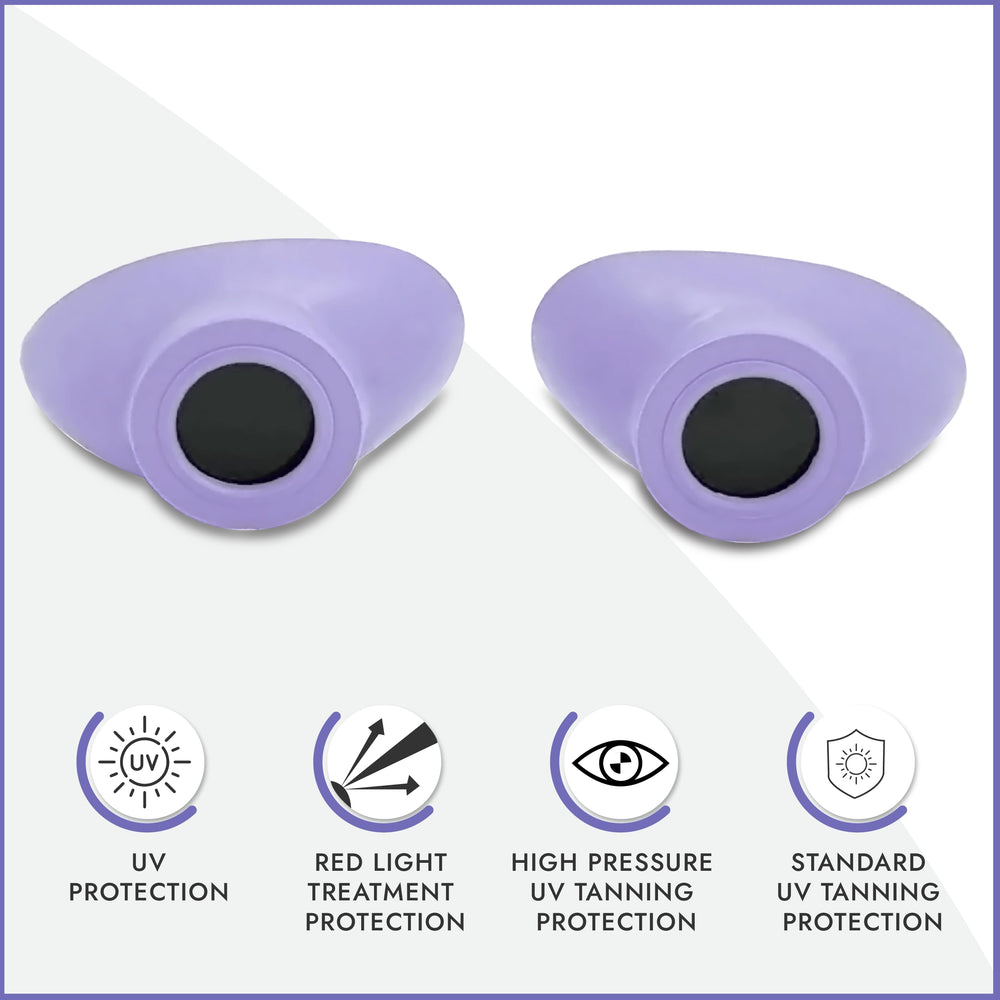 Super Sunnies tanning bed goggles shield eyes from UV light during sessions