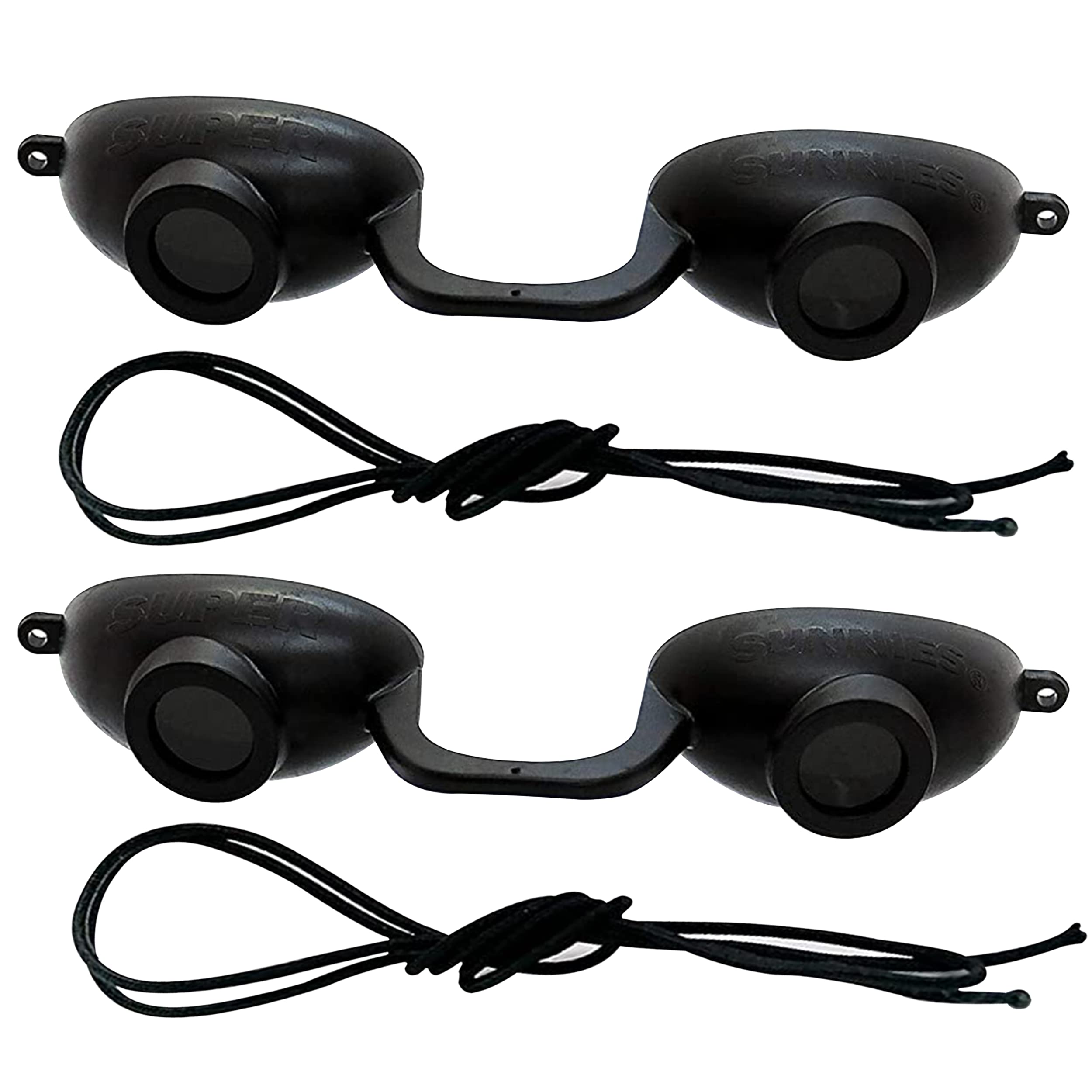 Super Sunnies Flex UV eye protection goggles front view for versatile tanning sessions