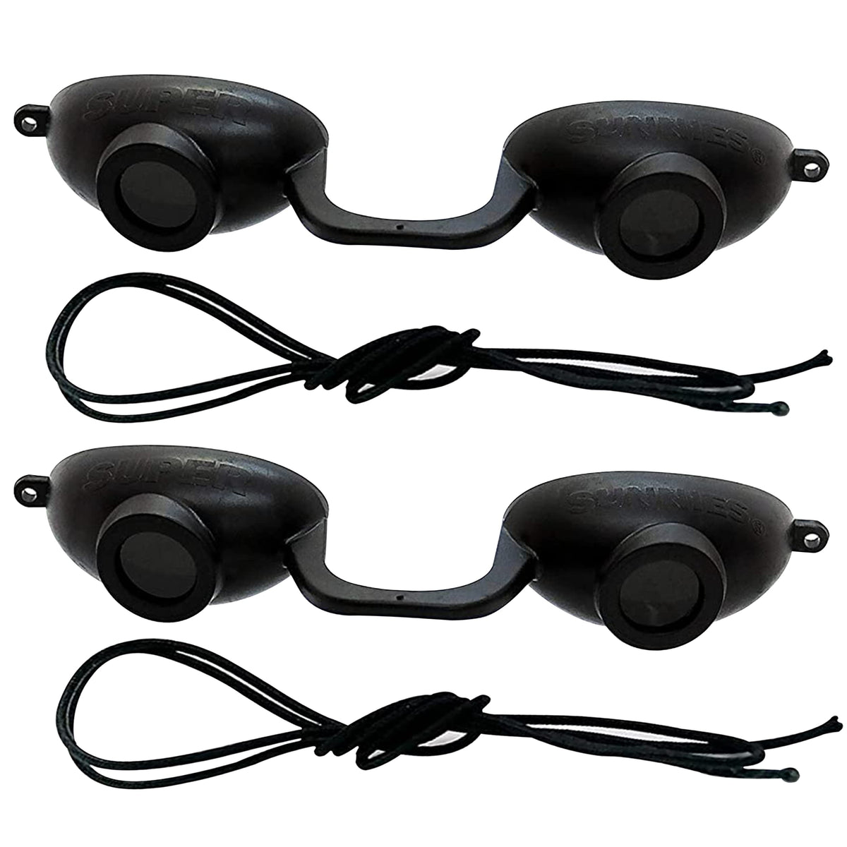 Super Sunnies Flex UV eye protection goggles front view for versatile tanning sessions