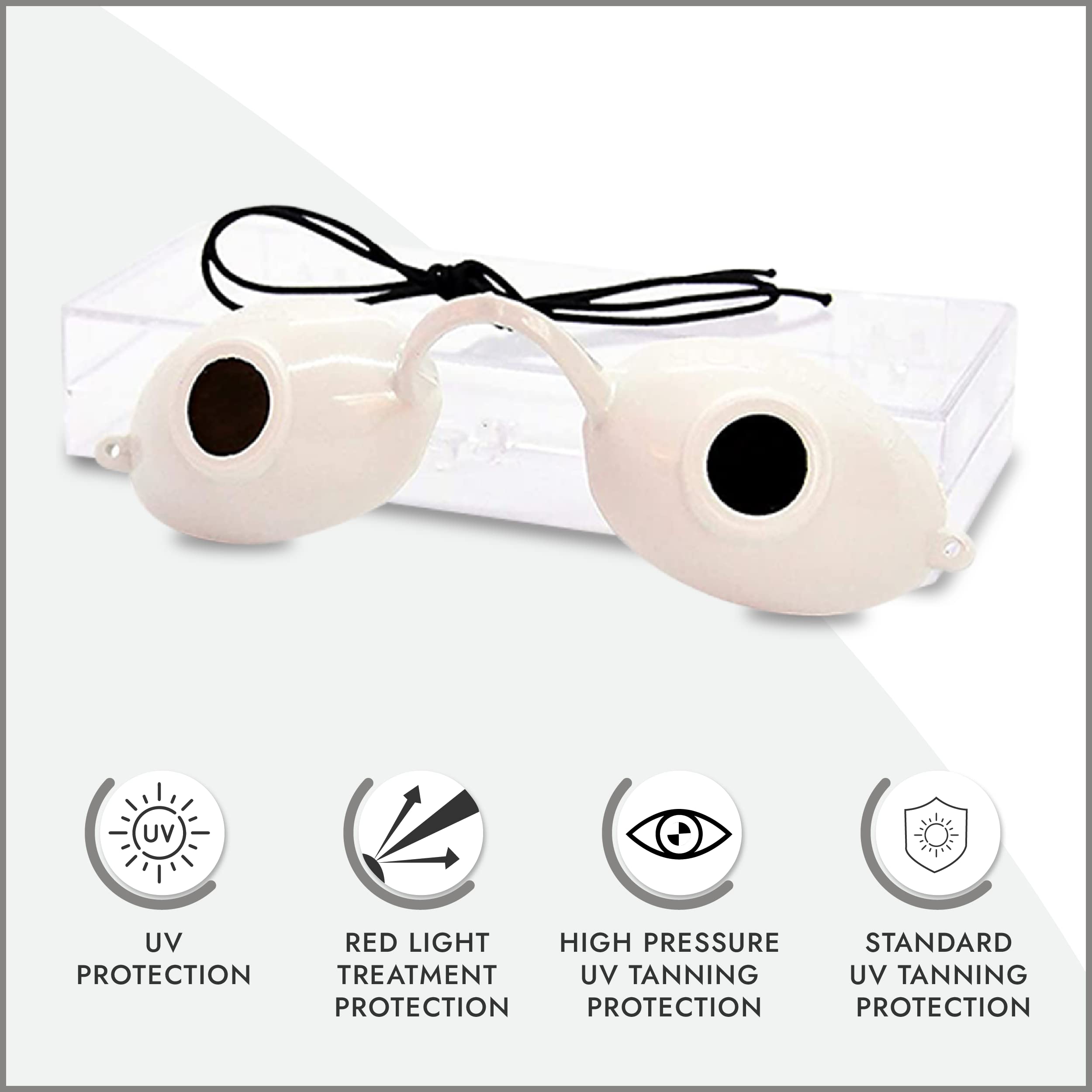 Lentes verdes de Super Sunnies protegen frente a UV en cabinas de bronceado