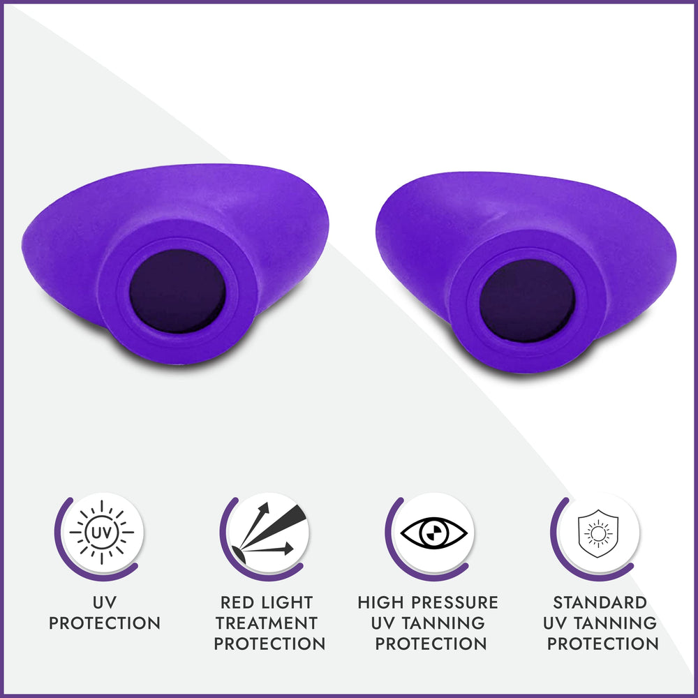 Super Sunnies Slim Flex UV eyeshield side view showing strapless comfort