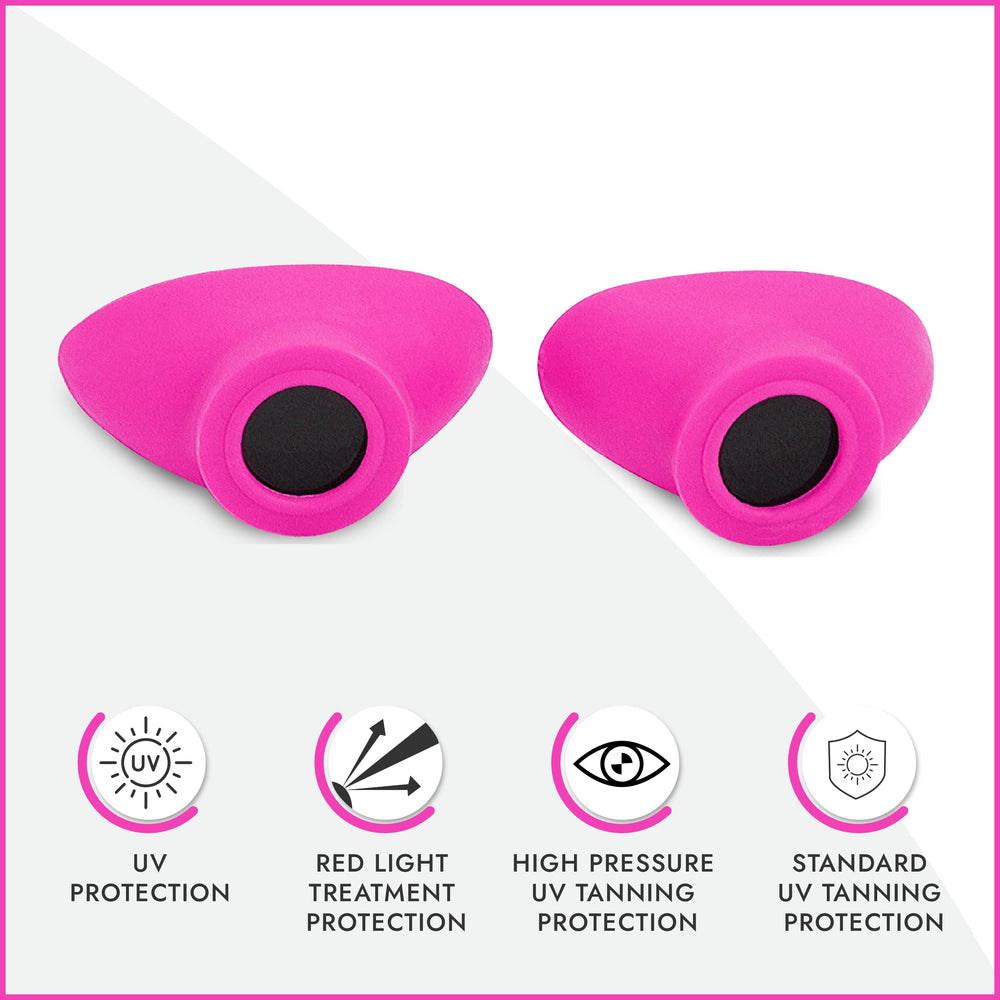 Super Sunnies tanning bed goggles shield eyes from UV during sessions.