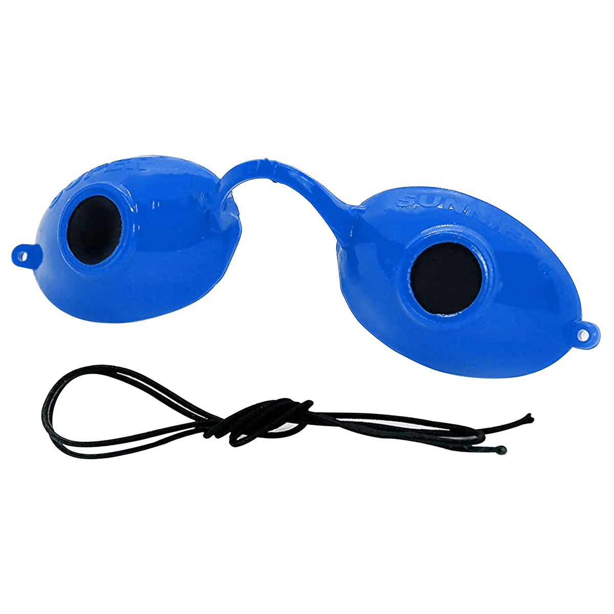 Super Sunnies tanning goggles with UV protection for safe sessions.