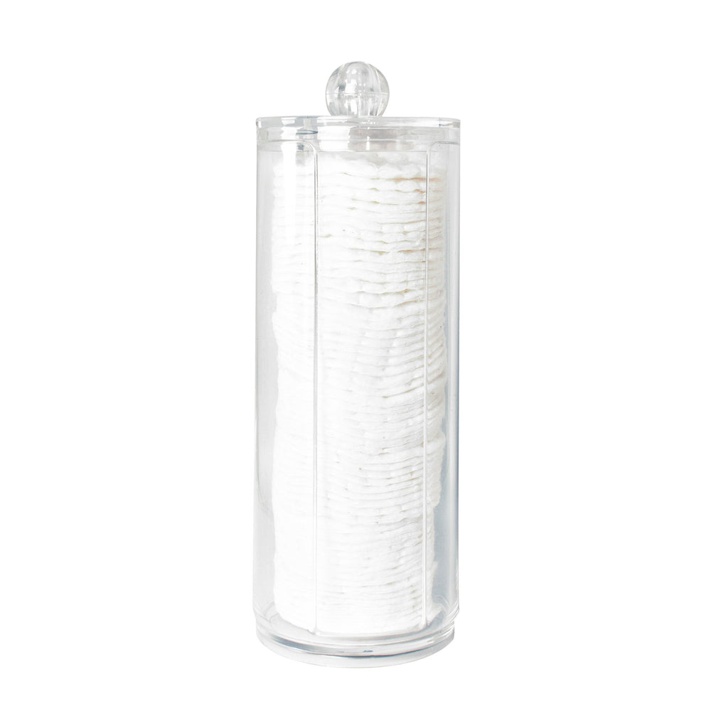 Super Z Outlet cosmetic pad organizer with clear acrylic, top view for easy access.