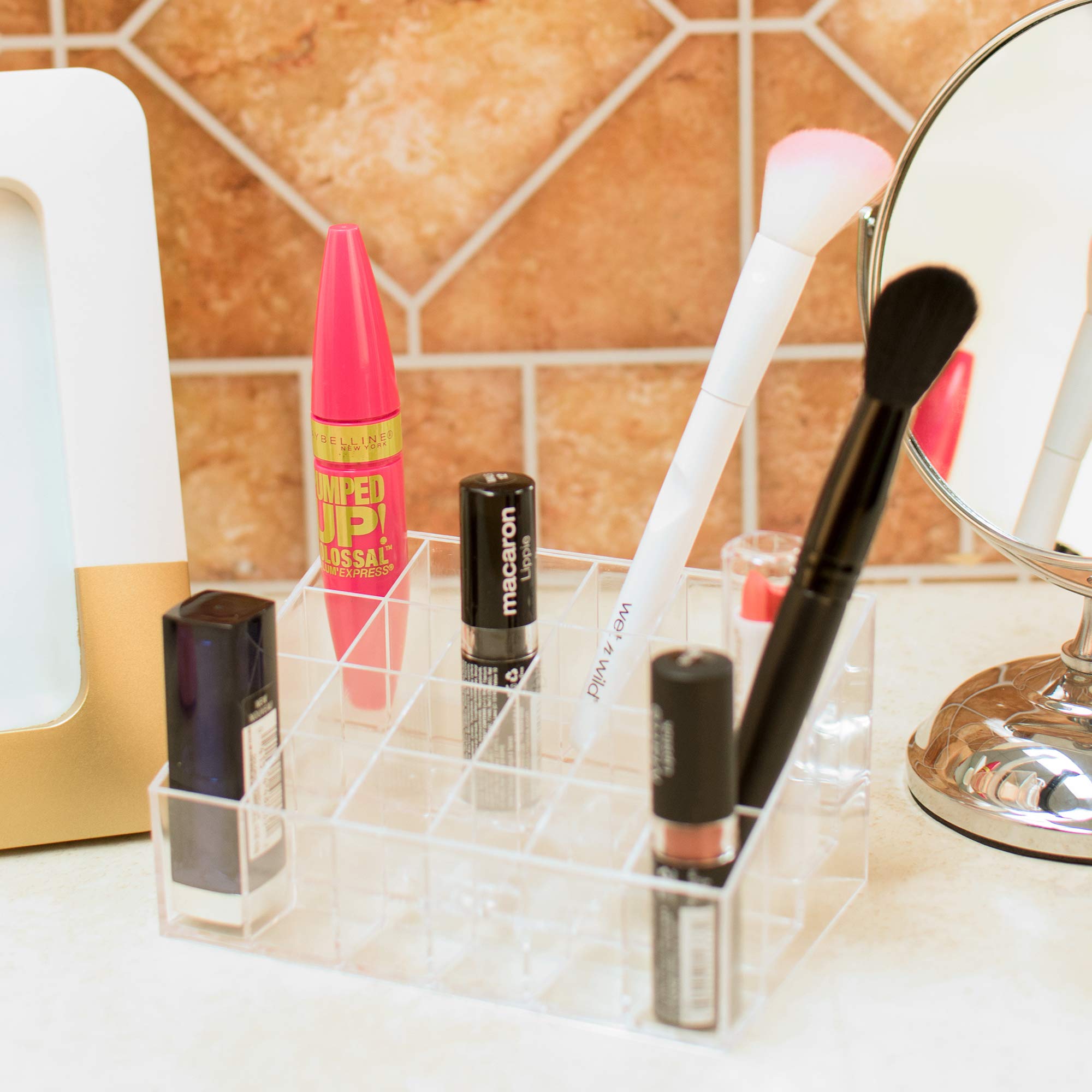 Super Z Outlet durable glass-like finish adds a premium display for home or salon.