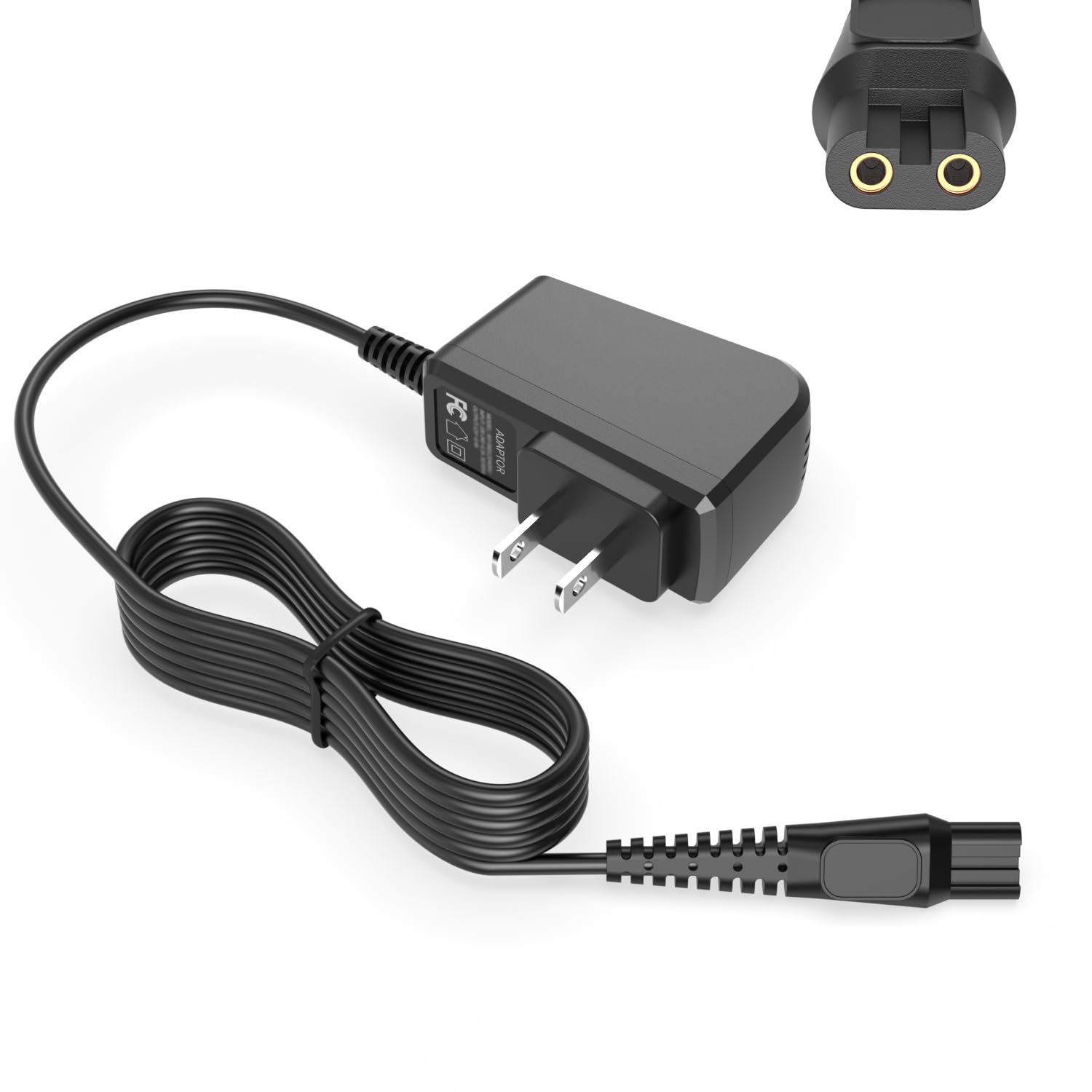 Superer 15V charger powering Philips Norelco HQ8505 shaver for reliable grooming.