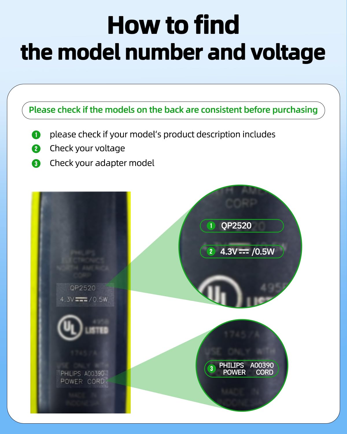 Superer adapter label displays input 100-240V for versatile travel charging
