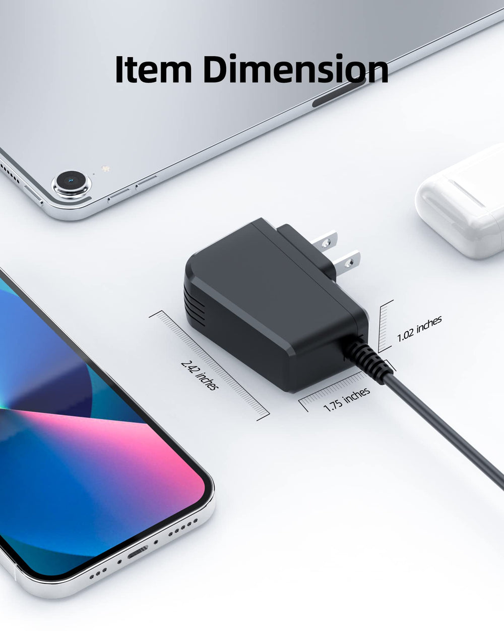 Superer packaging shows 1 power adapter included with the kit