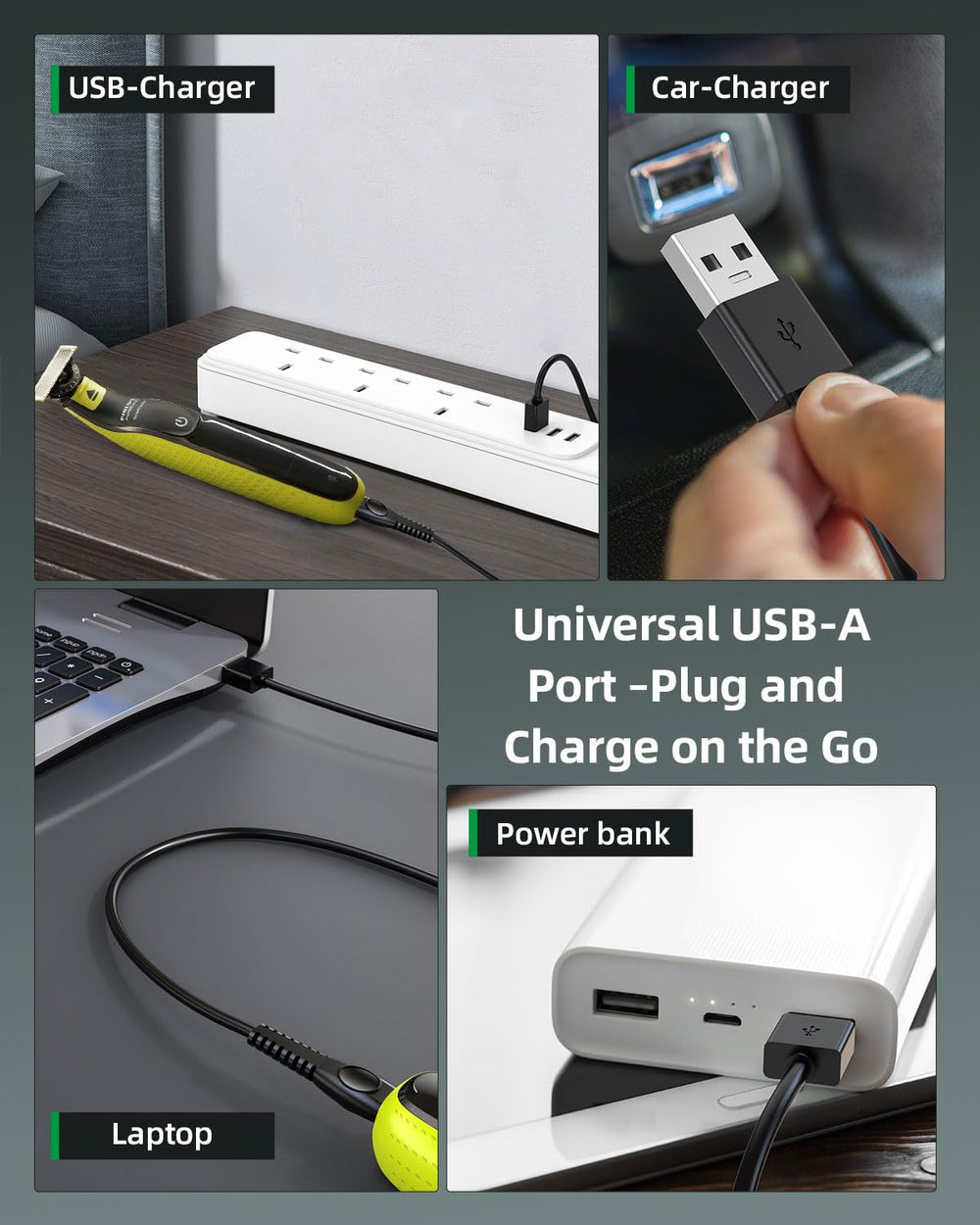 Stable 5V charging delivers steady power to compatible shavers.