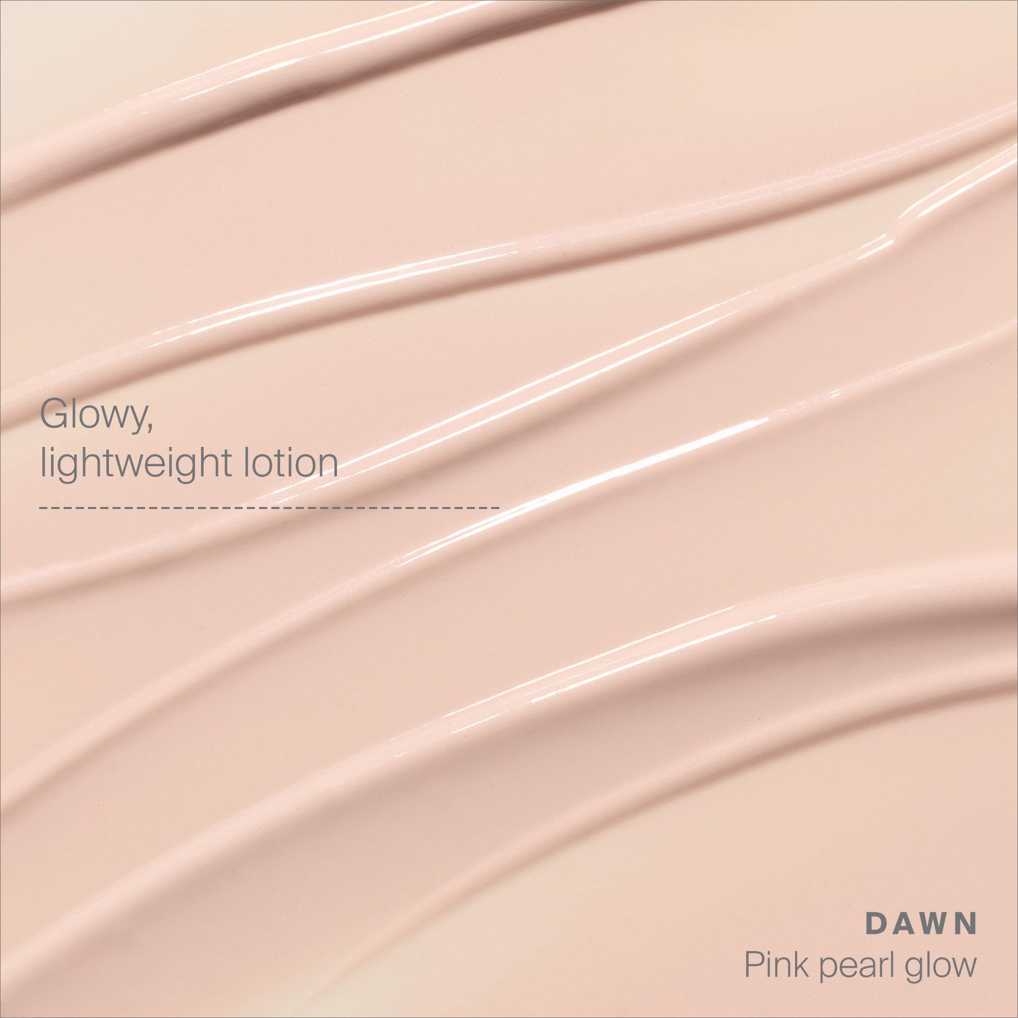 Glowscreen Dawn hydration swirl demonstrating a dewy, non-greasy finish.